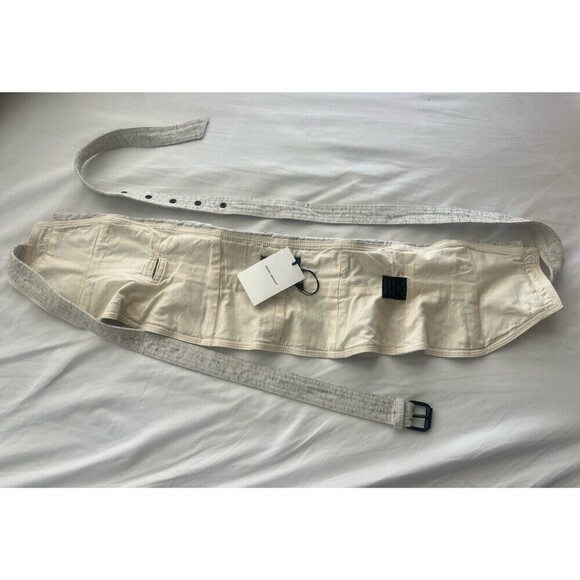 ISABEL MARANT Erika Canvas Cotton Corset Waist Wide Belt Size FR 34 US 2 main image 2